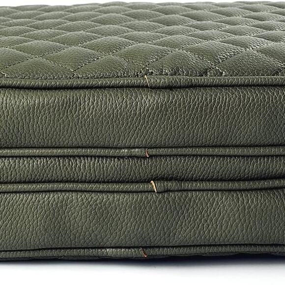 Ms Lovely Vegan Leather Cosmetics Travel Bag Olive Green NEW - Picture 5 of 5